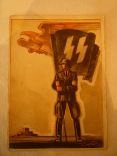 SS STANDARD BEARER POSTCARD.