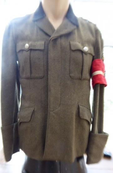 HJ FEURWEHRSCHAR TUNIC. EX P. BAKER COLLECTION