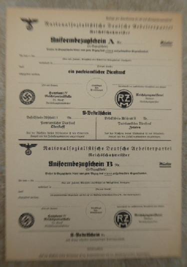 RZM REQUISITION FORMS FOR SERVICE UNIFORM.