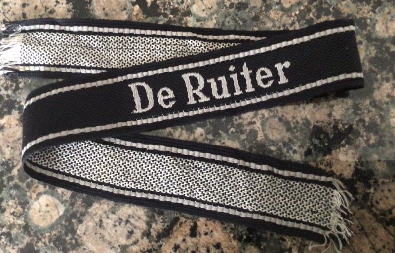 RARE MINT DE RUITER WOVEN CUFFTITLE.