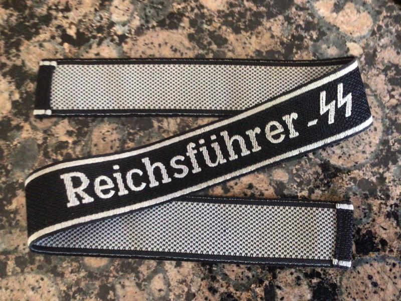 MINT BEVO REICHSFUHRER-SS CUFF TITLE.