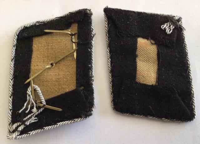 SSBW Militaria | PAIR SS OFFICER COLLAR PATCHES.