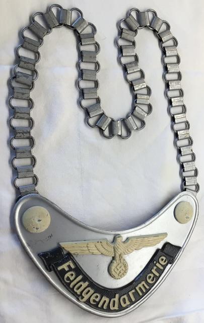ARMY/SS FELDGENDARMERIE GORGET.