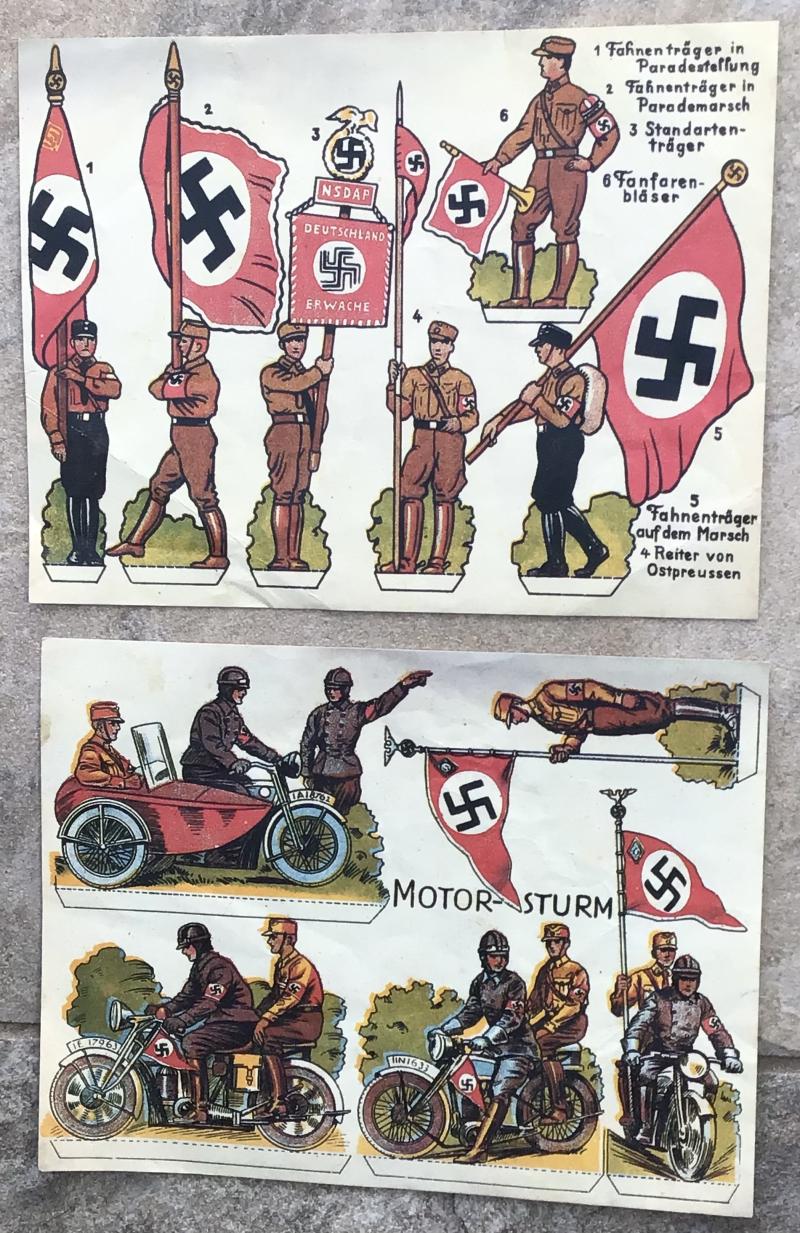 EARLY SA/NSKK, CHILDRENS CUT OUTS.