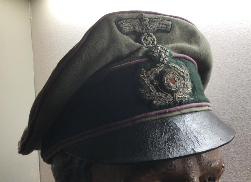 RARE WEHRMACHT CHAPLAINS CRUSHER CAP.