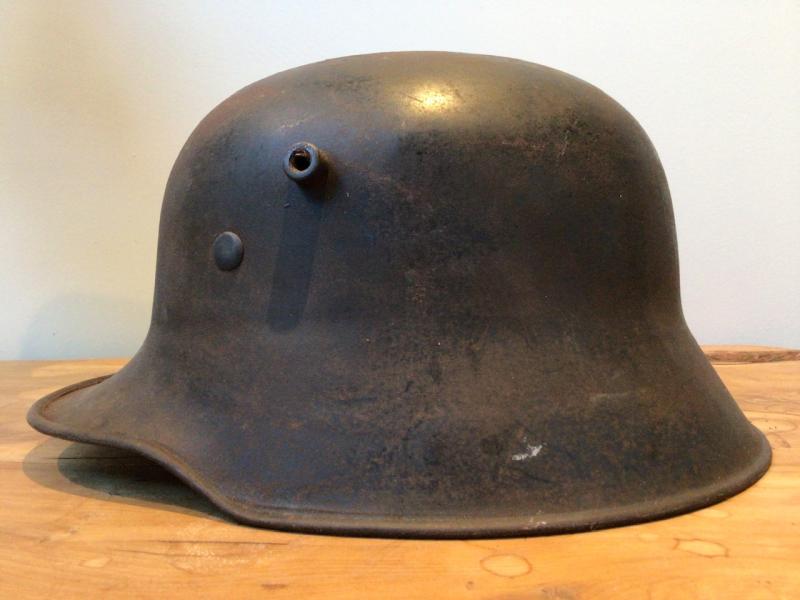 A RARE SS/RZM STEEL HELMET.