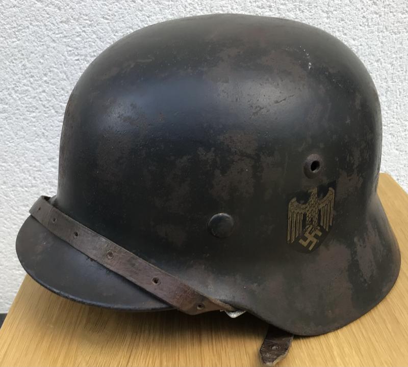 ARMY M35 DOUBLE DECAL HELMET.