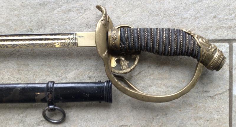 LUXUS DAMASCUS AND GILDED IMPERIAL DEGEN.