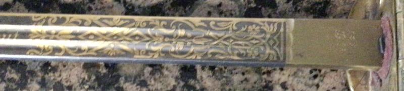 LUXUS DAMASCUS AND GILDED IMPERIAL DEGEN.